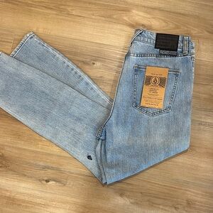 Volcom Men's Light Blue Straight Jeans